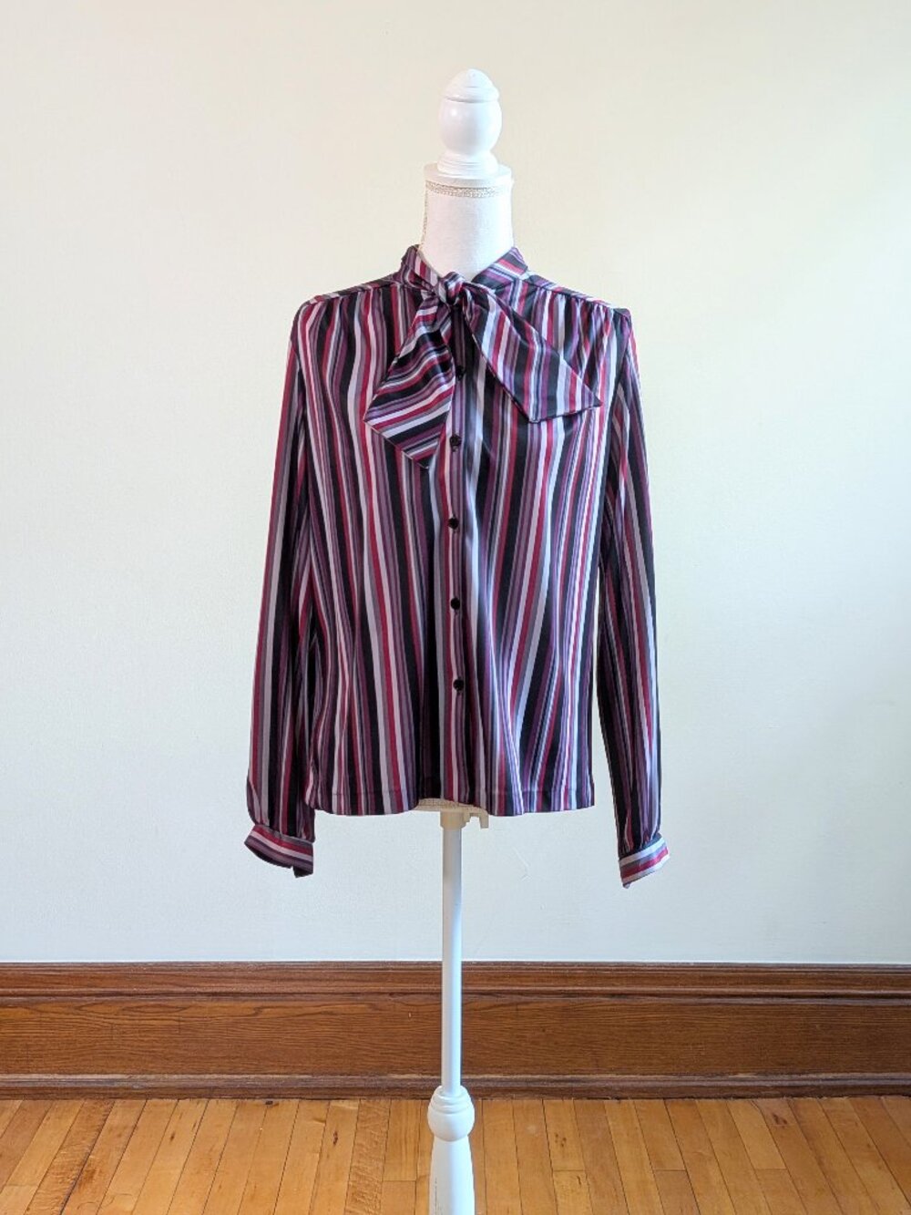 1970s Vintage Striped Blouse